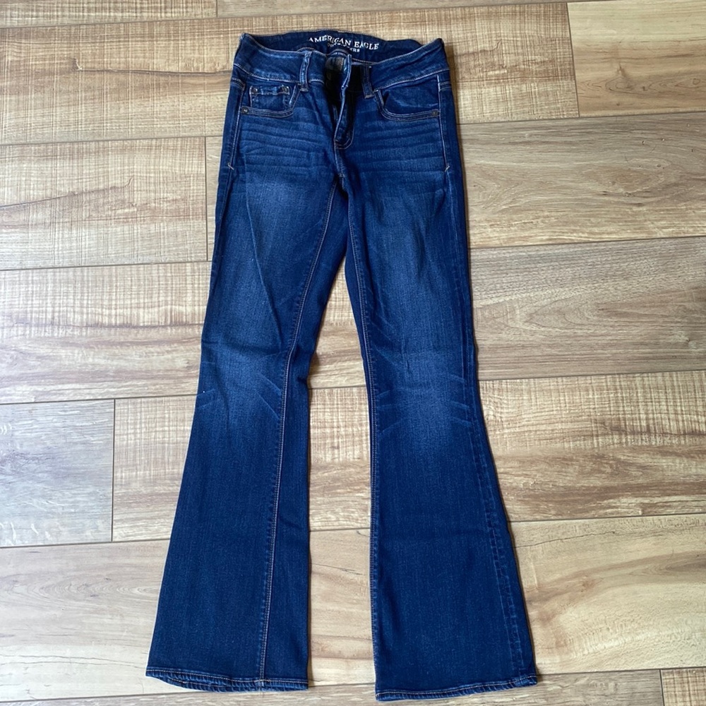 American eagle flare jeans size 2 short